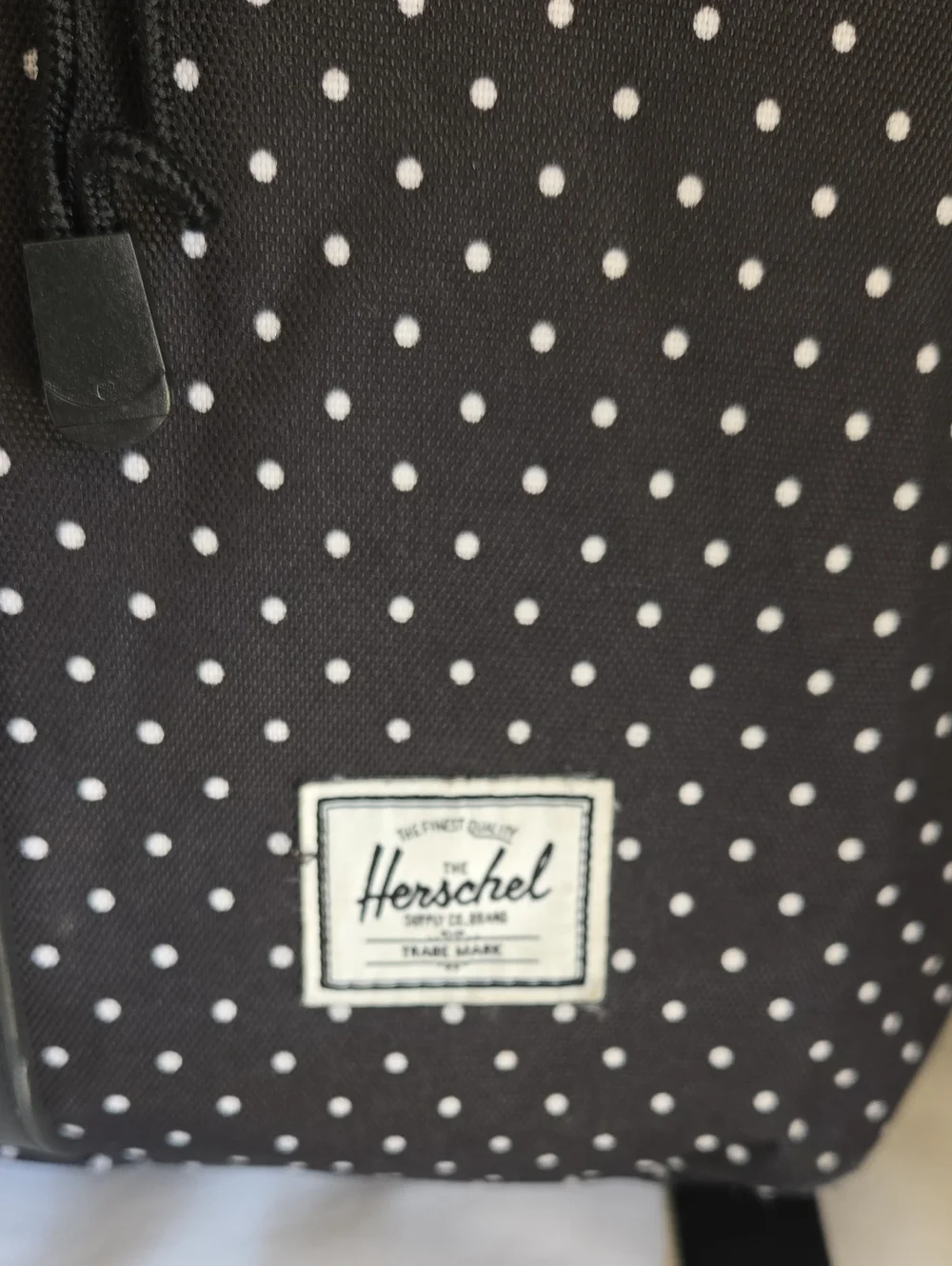 Herschel Supply Co. Black & White Polka Dot Backpack
